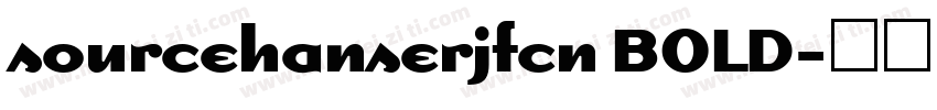 sourcehanserjfcn BOLD字体转换